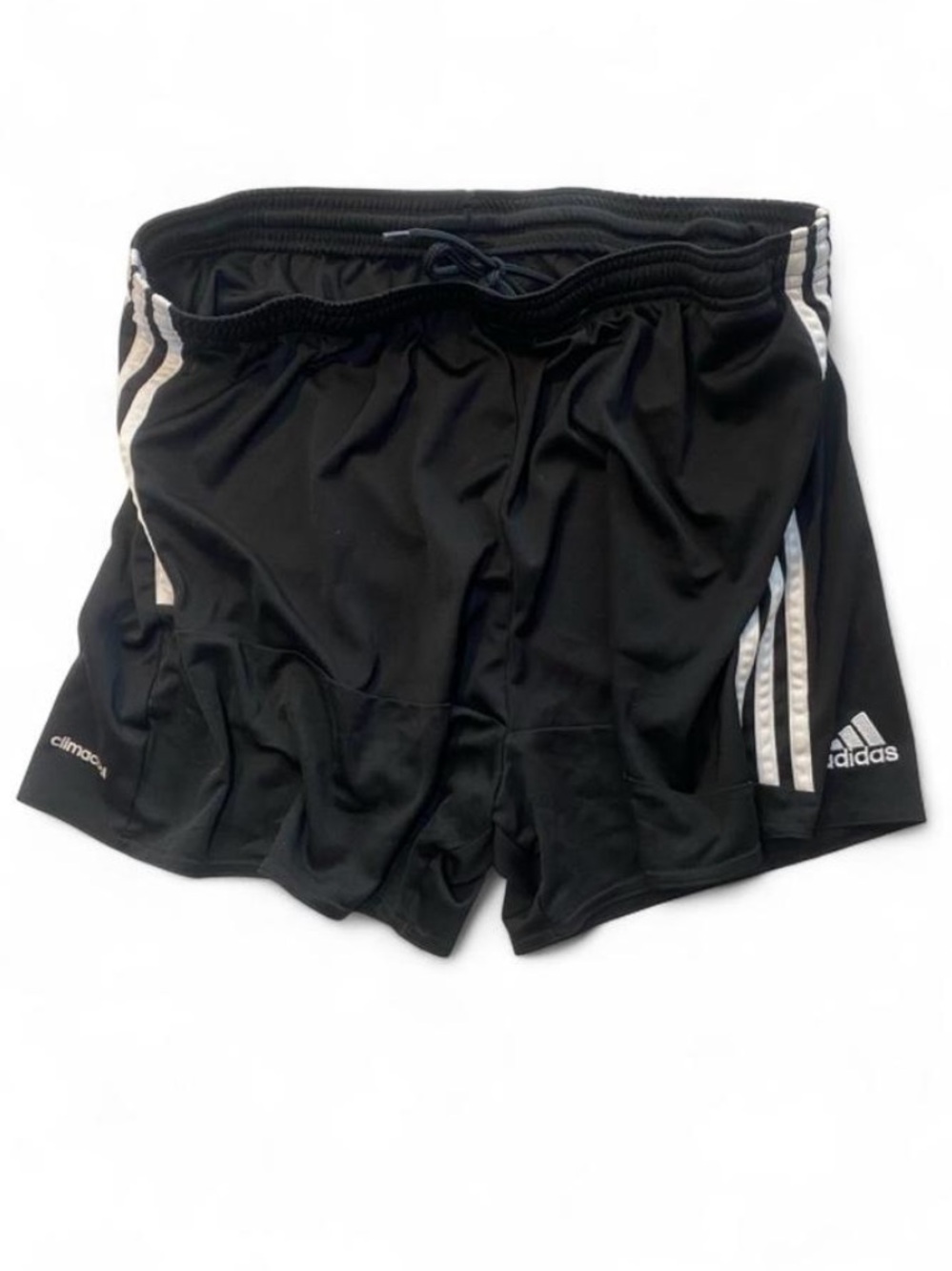 adidas ClimaCool Black 3 Stripe Women’s Soccer Athletic Shorts Performance L